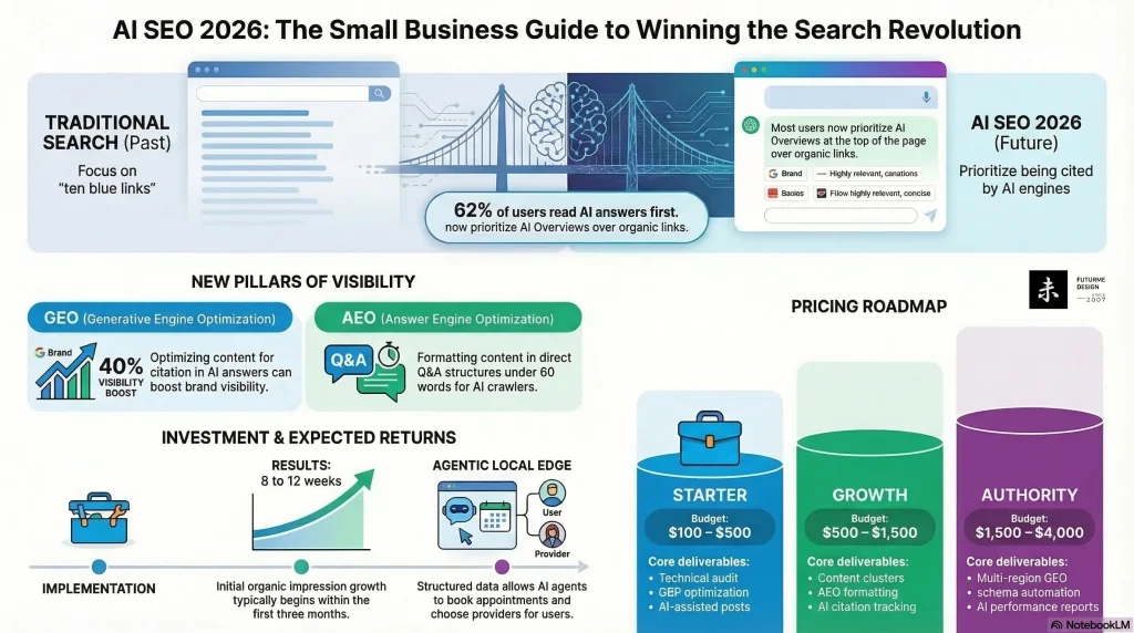 AI SEO From Invisible to Page 1 The right AI SEO service for small business transforms your online presence from completely invisible to a top-ranked, discoverable brand.